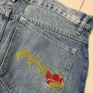 Y2K Womens Rocawear Disressed Baggy Jeans